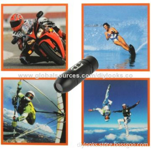 Full HD 1080P Waterproof Helmet DVR with 5.0-megapixel CMOS Sensor